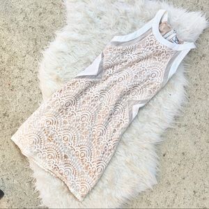 Angel Biba White Lace Mini Dress LF *brand new*